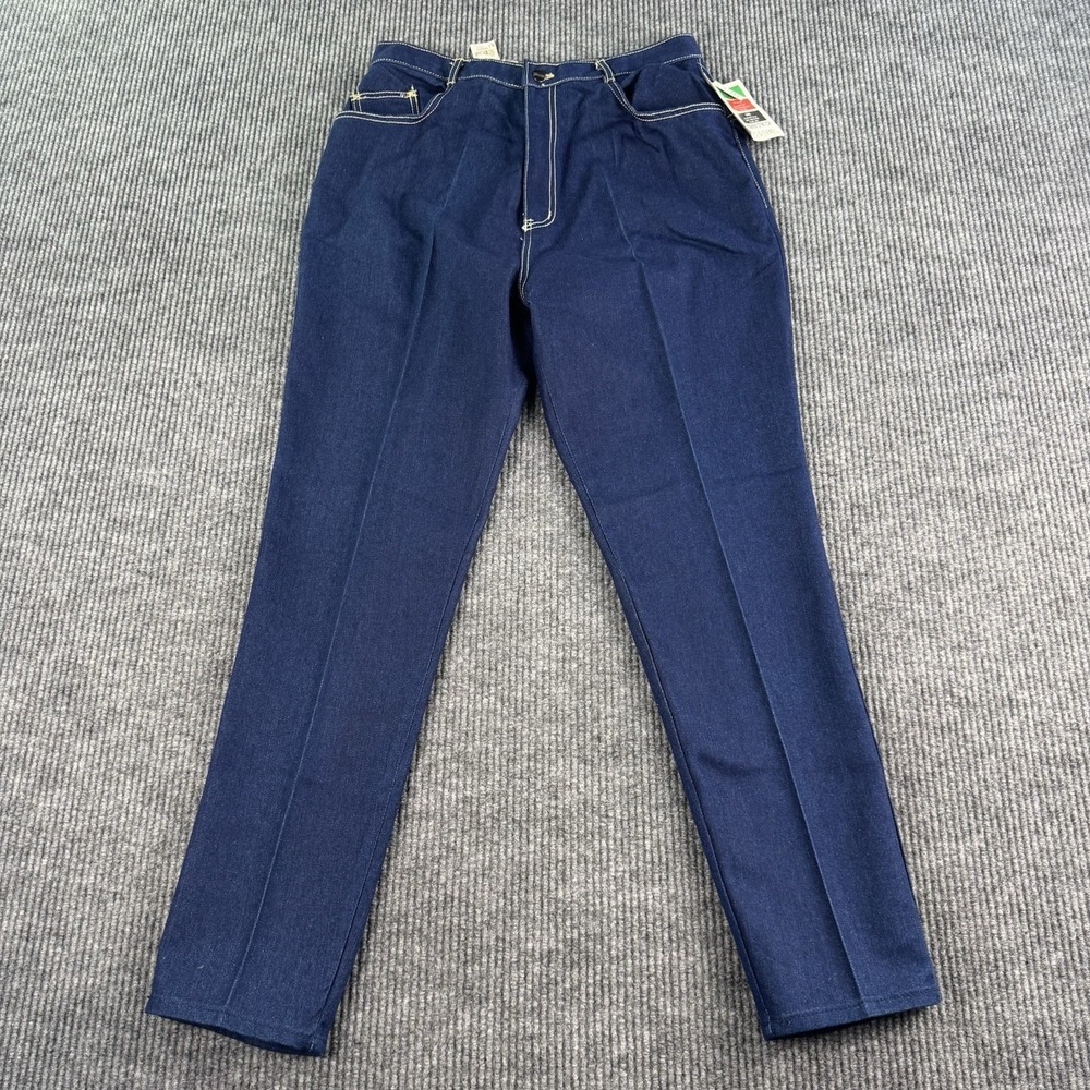 Vintage Gitano PS Jeans Women Missy 18 Long Blue Denim Power Stretch High Rise